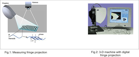 Fringe projection procedure